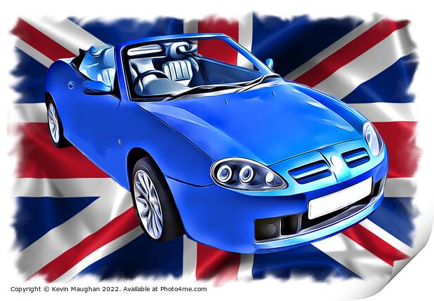 2004 MG TF (Digital Art) Print by Kevin Maughan