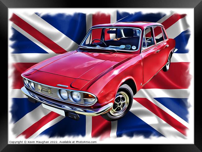 1973 Triumph 2000 (Digital Art) Framed Print by Kevin Maughan
