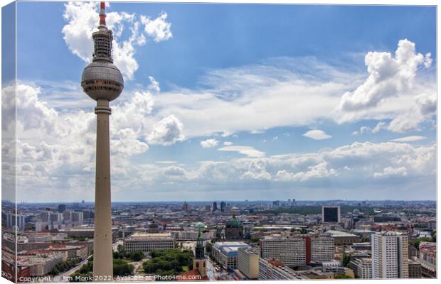 Berlin Tv Tower Canvas Print by Jim Monk