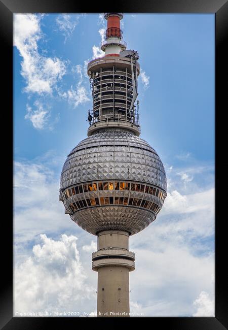 The TV Tower of Berlin Framed Print by Jim Monk