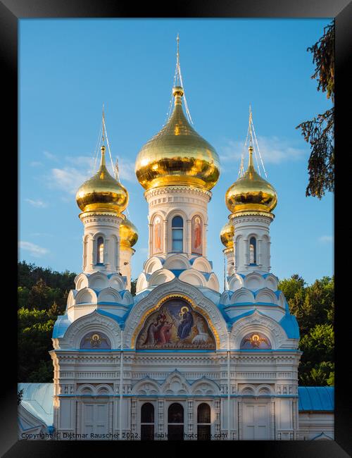 Saint Peter and Paul Cathedral, Orthodox Church in Karlovy Vary Framed Print by Dietmar Rauscher