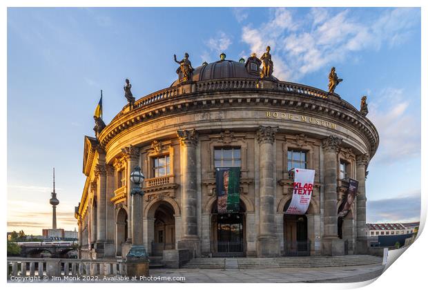 The Bode Museum, Berlin Print by Jim Monk