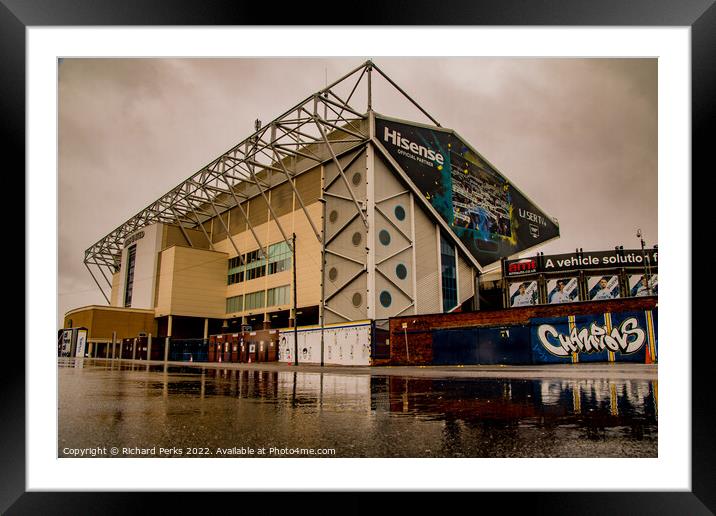 Elland Road reflections Framed Mounted Print by Richard Perks