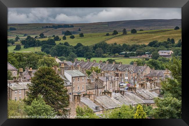 A Damp Day in Middleton-in-Teesdale (3) Framed Print by Richard Laidler