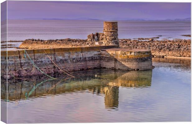 Dunure Lighthouse  Canvas Print by Valerie Paterson