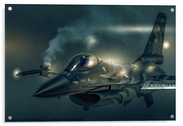 Close-up on demo F-16 Acrylic by Bart Rosselle