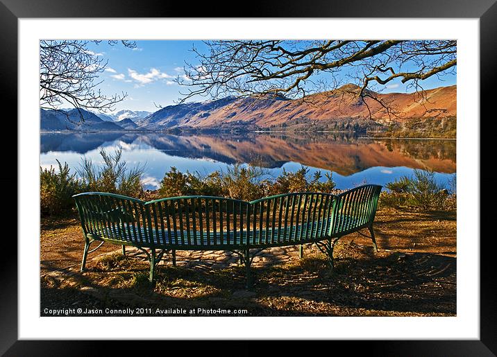 Derwentwater Framed Mounted Print by Jason Connolly