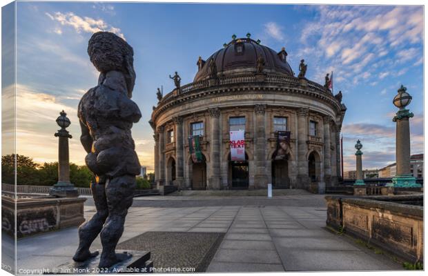 The Bode Museum and Sculpture of Odysseus Canvas Print by Jim Monk