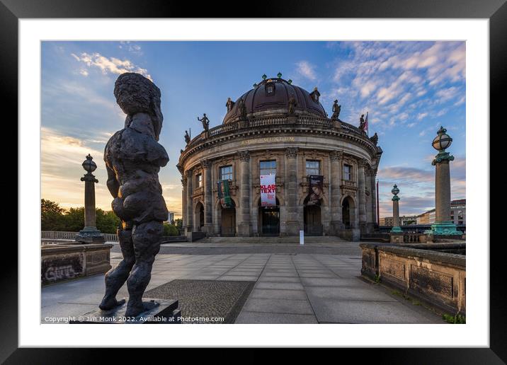 The Bode Museum and Sculpture of Odysseus Framed Mounted Print by Jim Monk