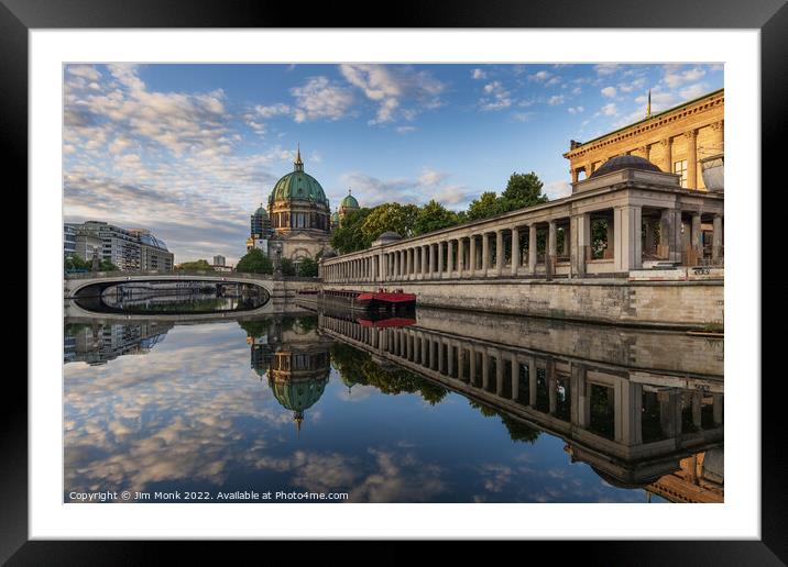 Spree River Reflections Framed Mounted Print by Jim Monk