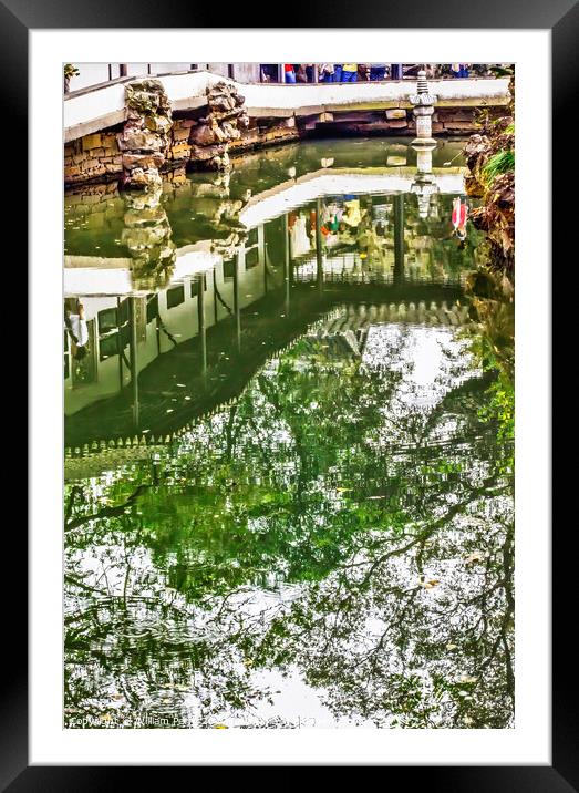Garden Humble Administrator Suzhou China Framed Mounted Print by William Perry