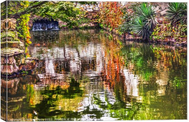 Garden of the Humble Administrator Reflection Suzhou China Canvas Print by William Perry