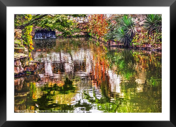 Garden of the Humble Administrator Reflection Suzhou China Framed Mounted Print by William Perry