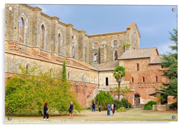 Cistercian Abbey - San Galgano Acrylic by Laszlo Konya