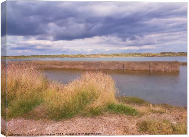 Rye Harbour, River Rother Canvas Print by Christine Kerioak