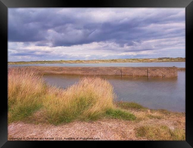 Rye Harbour, River Rother Framed Print by Christine Kerioak