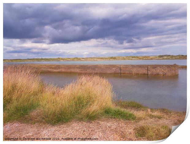Rye Harbour, River Rother Print by Christine Kerioak