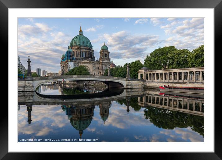 Friedrichs Bridge, Berlin Framed Mounted Print by Jim Monk