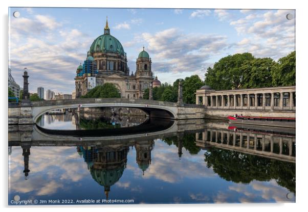 Friedrichs Bridge, Berlin Acrylic by Jim Monk