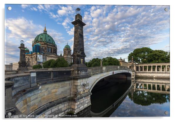 Friedrichs Bridge and Berliner Dom Acrylic by Jim Monk
