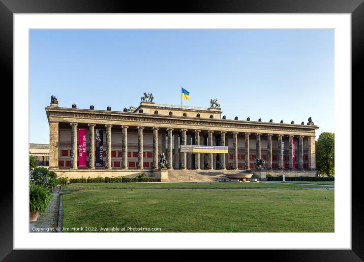 Altes Museum in Berlin Framed Mounted Print by Jim Monk