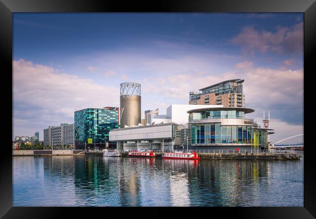 Salford  Quays Theatre. Framed Print by Bill Allsopp