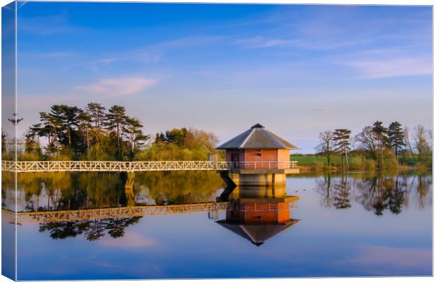 Calm evening at Cropston. Canvas Print by Bill Allsopp