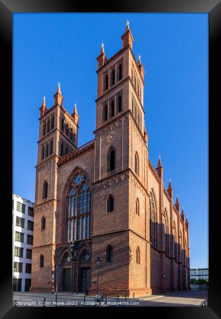 Friedrichswerdersche Kirche, Berlin Framed Print by Jim Monk