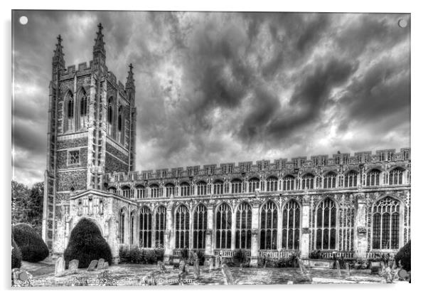 Church Impending Storm  Acrylic by David Pyatt