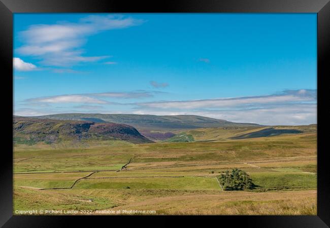 Cronkley Scar, Mickle Fell and Widdybank Fell Framed Print by Richard Laidler