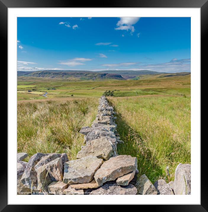 Down to Widdybank Farm and Cronkley Scar Framed Mounted Print by Richard Laidler