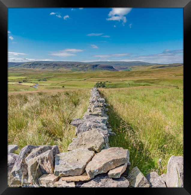 Down to Widdybank Farm and Cronkley Scar Framed Print by Richard Laidler