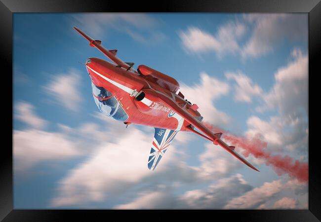 Red Arrow Anniversary Jet Framed Print by J Biggadike