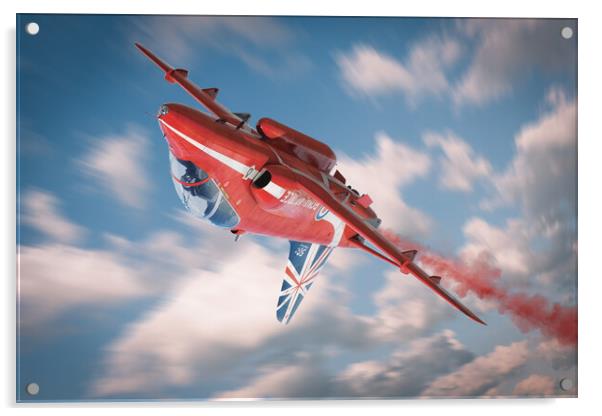 Red Arrow Anniversary Jet Acrylic by J Biggadike