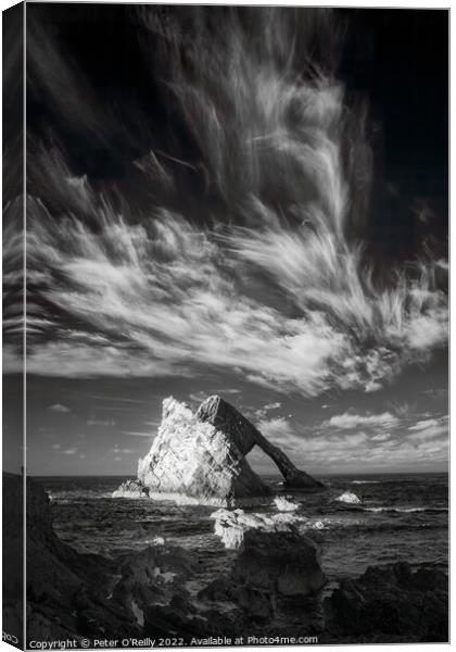Bow Fiddle Rock, Moray Canvas Print by Peter O'Reilly