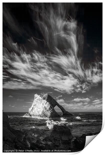 Bow Fiddle Rock, Moray Print by Peter O'Reilly