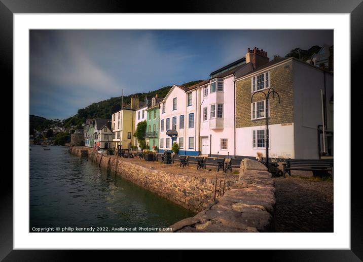 Bayard's Cove Dartmouth Framed Mounted Print by philip kennedy