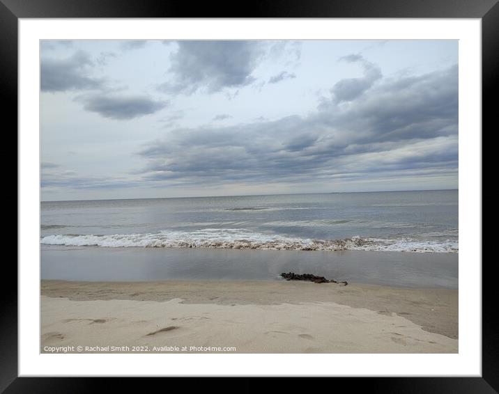  oceanbeach in Northumberland  Framed Mounted Print by Rachael Smith