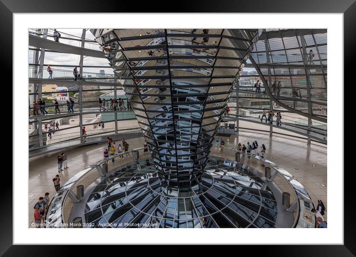 Inside the Reichstag Framed Mounted Print by Jim Monk