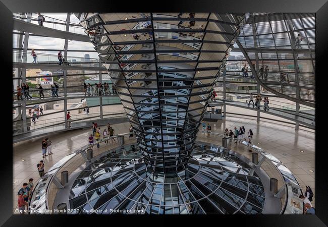 Inside the Reichstag Framed Print by Jim Monk