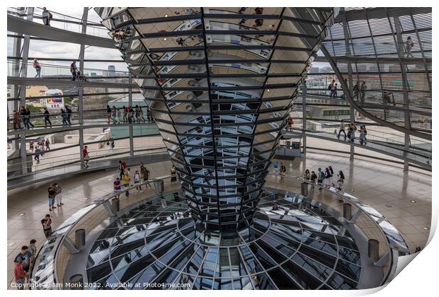 Inside the Reichstag Print by Jim Monk