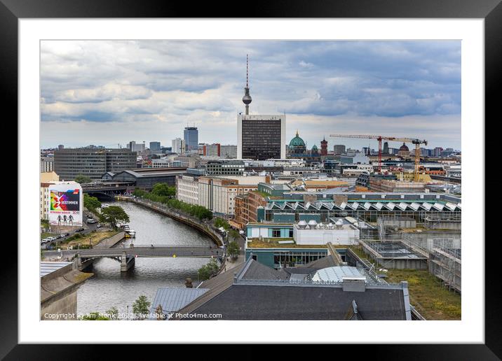 Berlin skyline Framed Mounted Print by Jim Monk