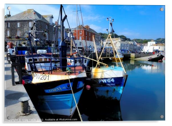 Padstow Harbour Acrylic by Craig Yates