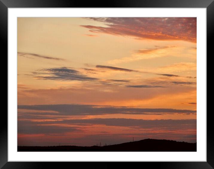 Colourful sky Framed Mounted Print by Stephanie Moore