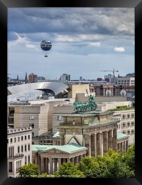 View from the Reichstag Framed Print by Jim Monk
