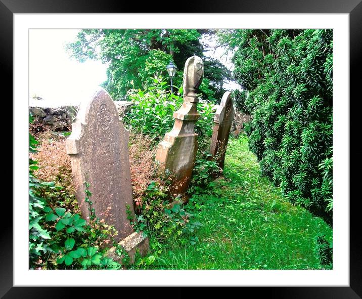 Old Cemetery in Enniskillen, Northern Ireland  Framed Mounted Print by Stephanie Moore