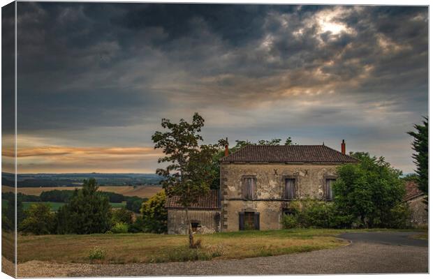 French Country House Canvas Print by Dave Williams