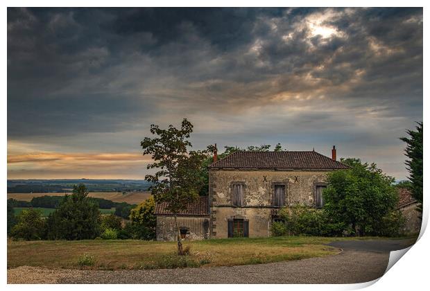 French Country House Print by Dave Williams