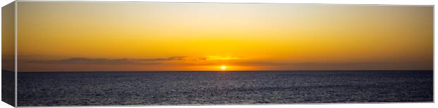 Sunset Over the Sea on Kgari Island Canvas Print by Antonio Ribeiro