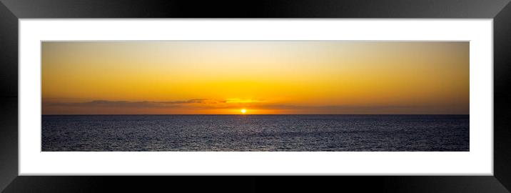 Sunset Over the Sea on Kgari Island Framed Mounted Print by Antonio Ribeiro